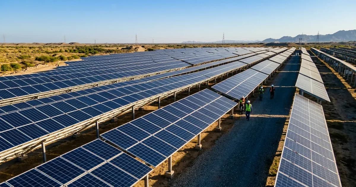 Ultra-high power 650W and 700W solar modules aligned in long rows at an industrial solar park under warm sunlight — SolarNevs spec card