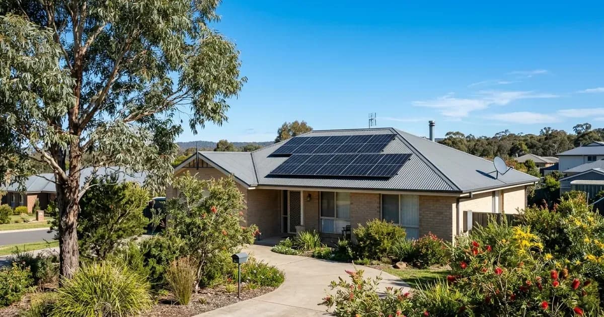 4kW solar panel array installed on an Australian home roof under bright sunlight — SolarNevs spec card