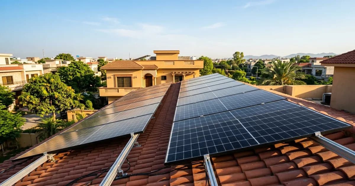 ZnShine double-glass solar panels installed on a residential roof under warm sunlight — SolarNevs spec card