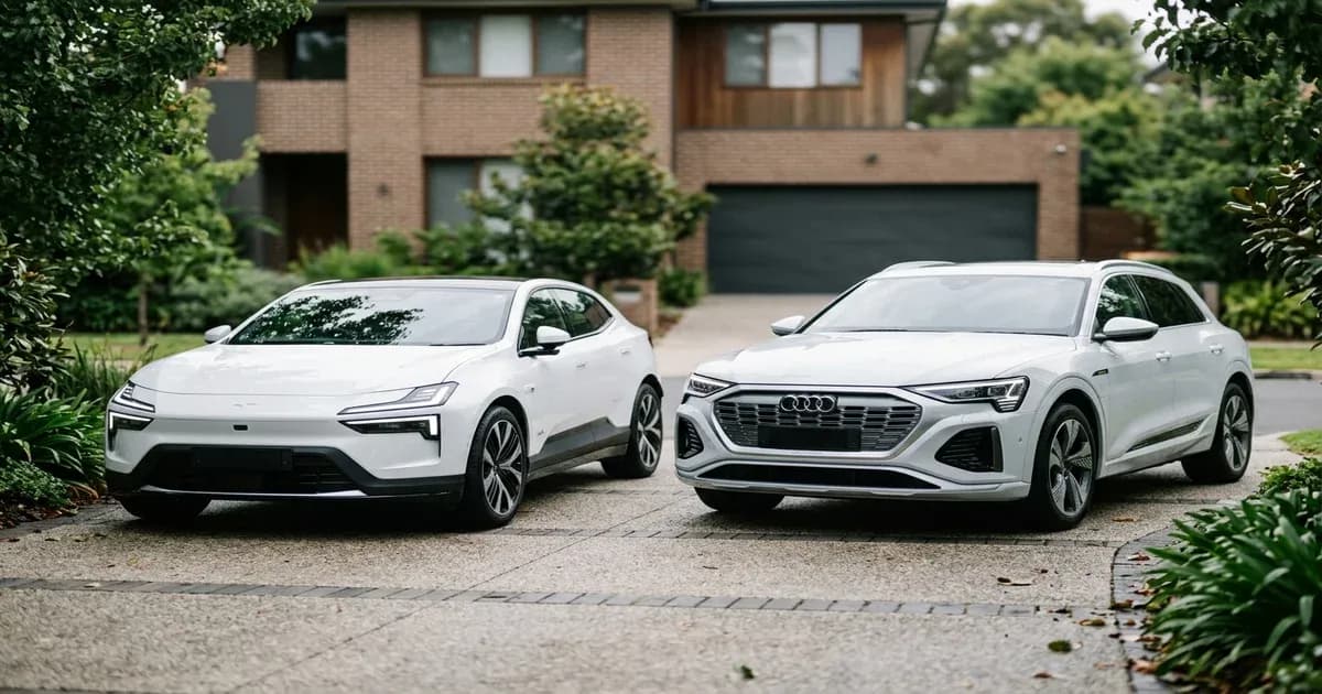 BYD Atto 3 and Changan Deepal S07 premium electric SUVs parked side-by-side in Pakistan — SolarNevs spec card
