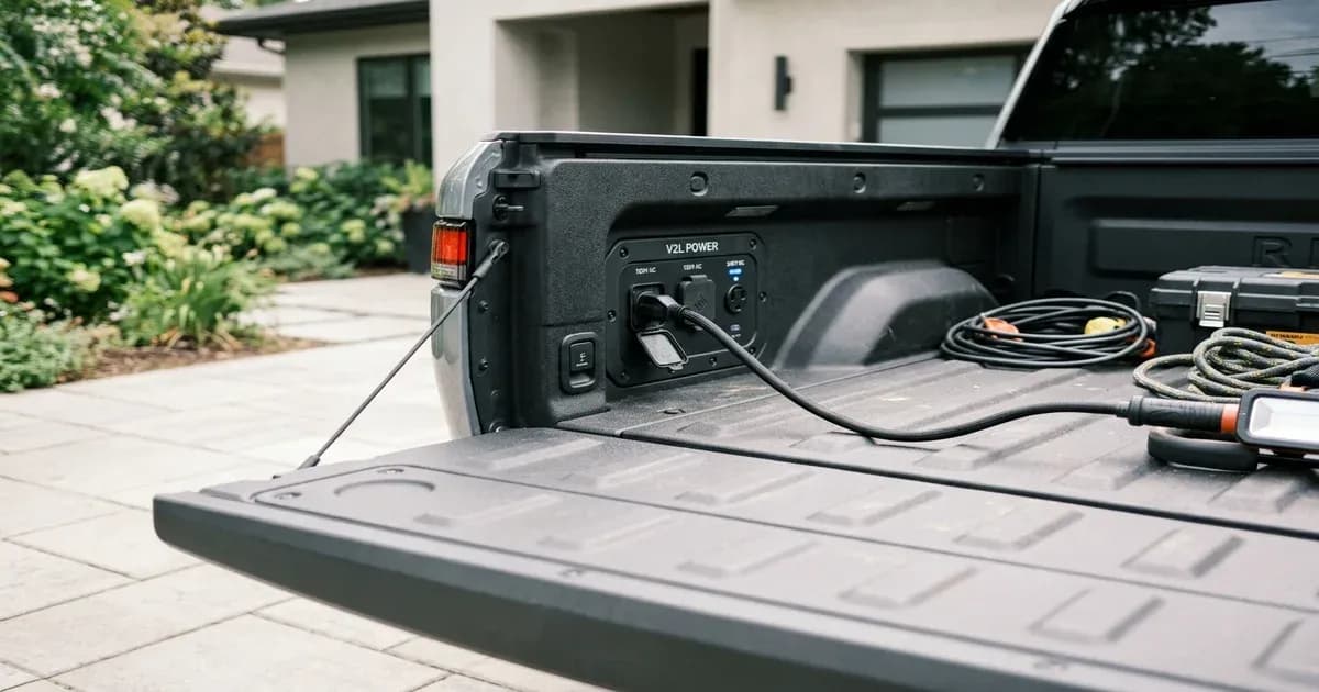 Riddara RD6 premium electric pickup truck cargo bed V2L ports details in Pakistan — SolarNevs spec card