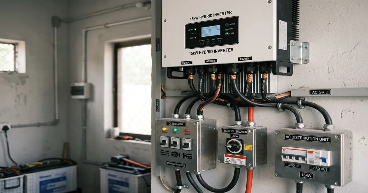 12kW to 15kW solar inverter installed in Pakistan — SolarNevs spec card