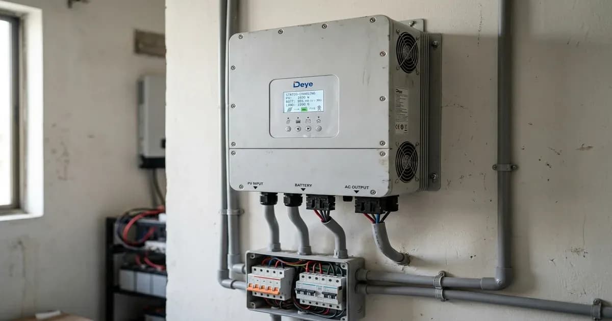 Deye solar inverter installed in Pakistan — SolarNevs spec card