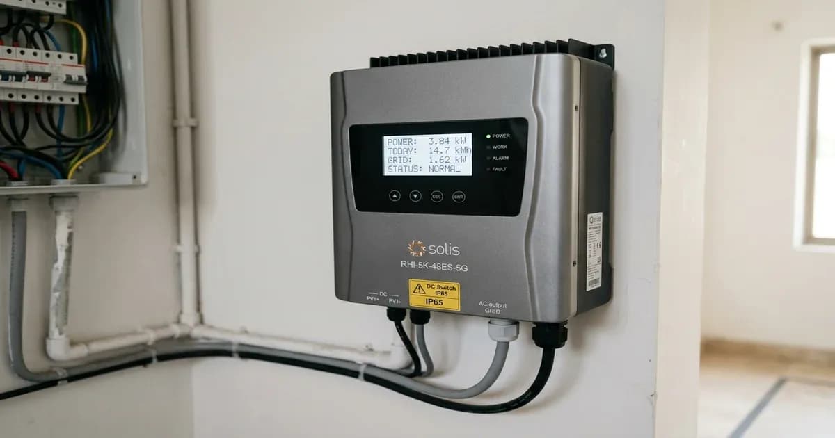 Solis solar inverter installed in Pakistan — SolarNevs spec card