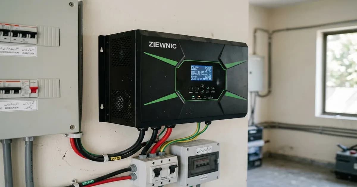 Ziewnic solar inverter installed in Pakistan — SolarNevs spec card