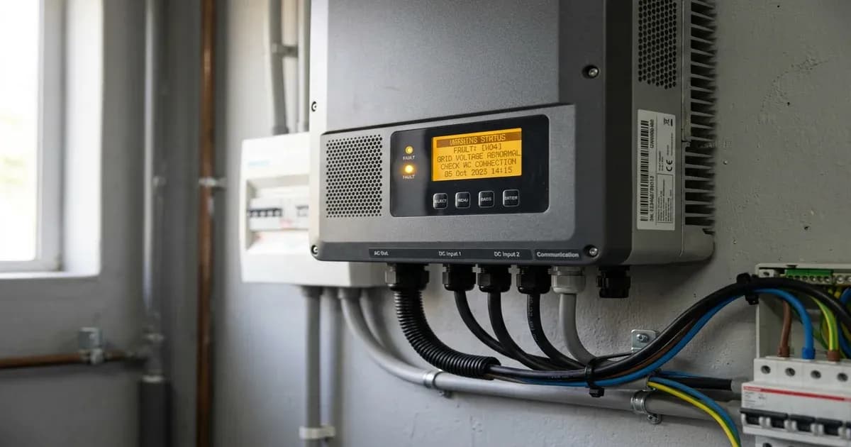 GoodWe hybrid inverter error troubleshooting — SolarNevs spec card