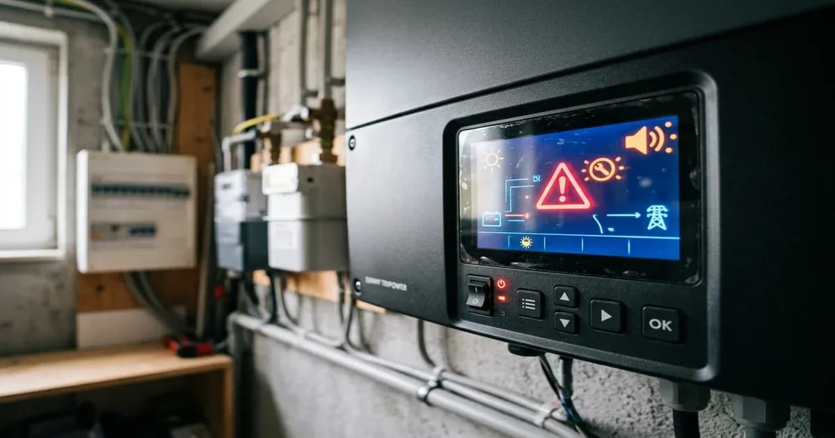 Solar inverter beeping continuously troubleshooting — SolarNevs spec card