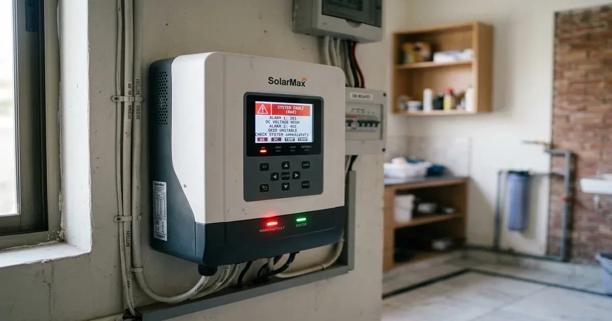 SolarMax inverter error code troubleshooting — SolarNevs spec card