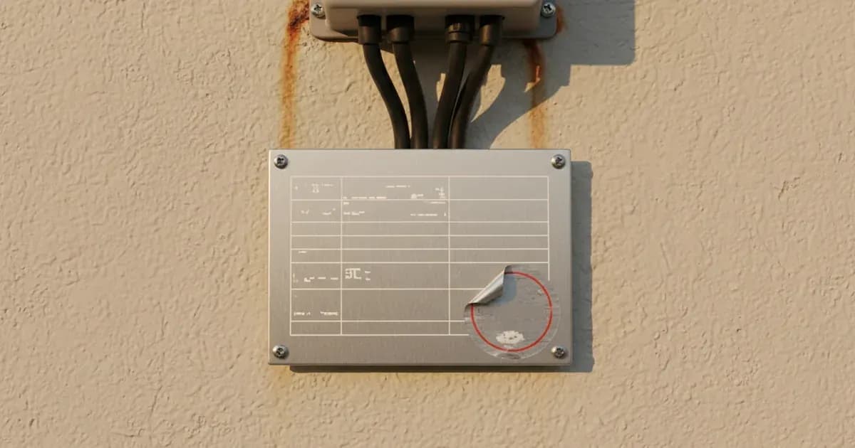 A close-up photo of a Solis inverter's model label, possibly with a warranty sticker visible — SolarNevs spec card