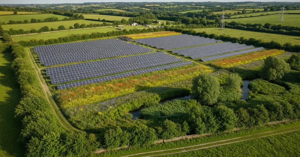 Uk Solar Farm Biodiversity Net Gain And Bng Planning Guide — SolarNevs spec card