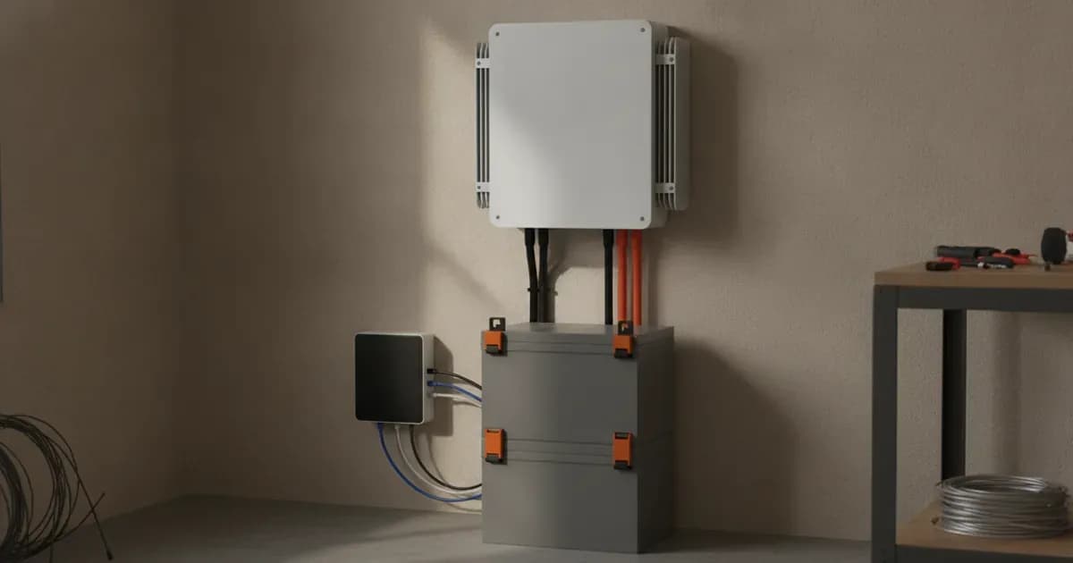 Photo of a Victron inverter connected to a Cegasa eBick LV battery stack via a GX device — SolarNevs spec card