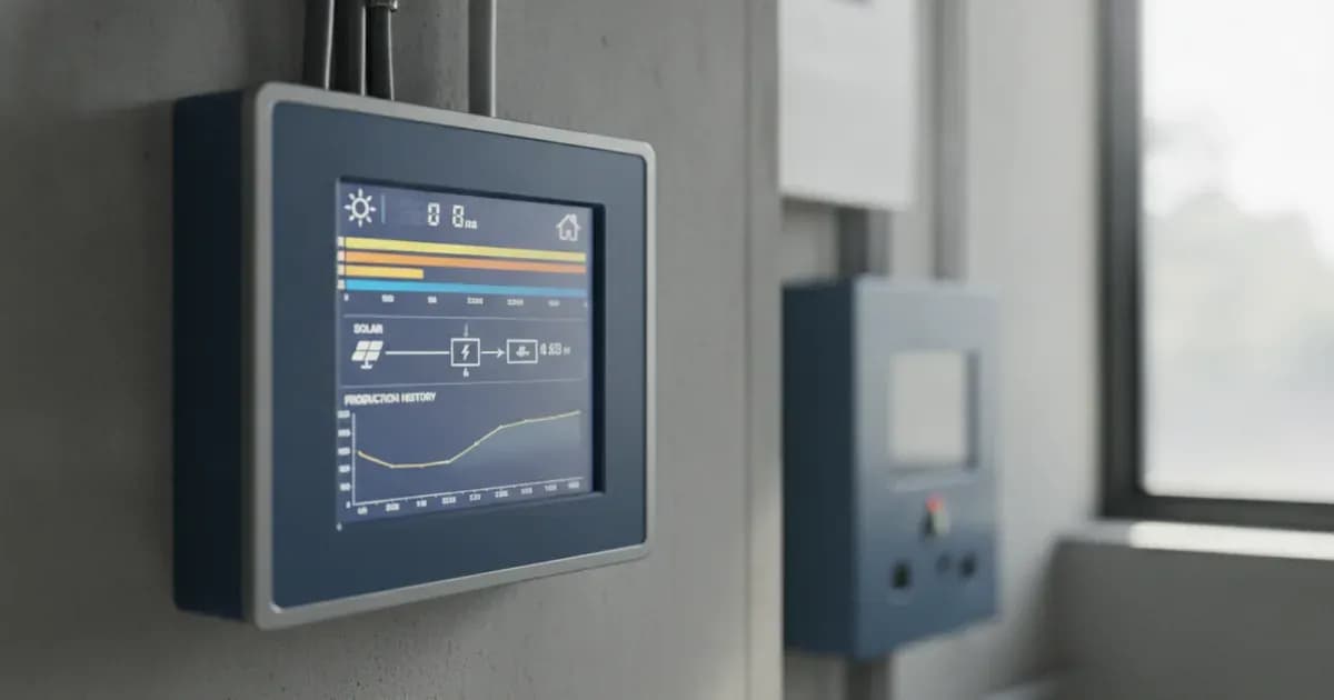 Close-up of a Victron GX device screen displaying SolarEdge inverter data — SolarNevs spec card