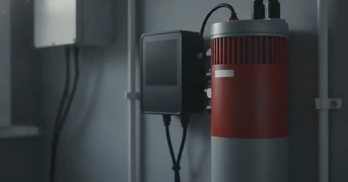 A close-up of a Victron GX device connected to a Redflow ZCell battery — SolarNevs spec card