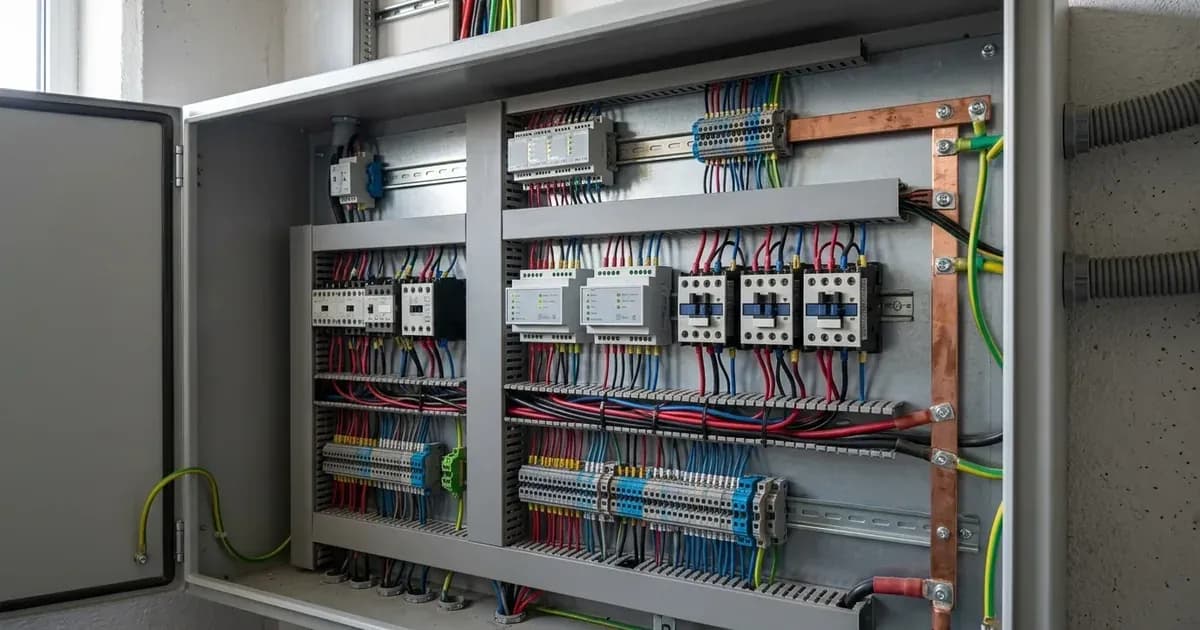 Anti-islanding protection relay and neutral-earthing contactor in a solar electrical distribution panel. — SolarNevs spec card