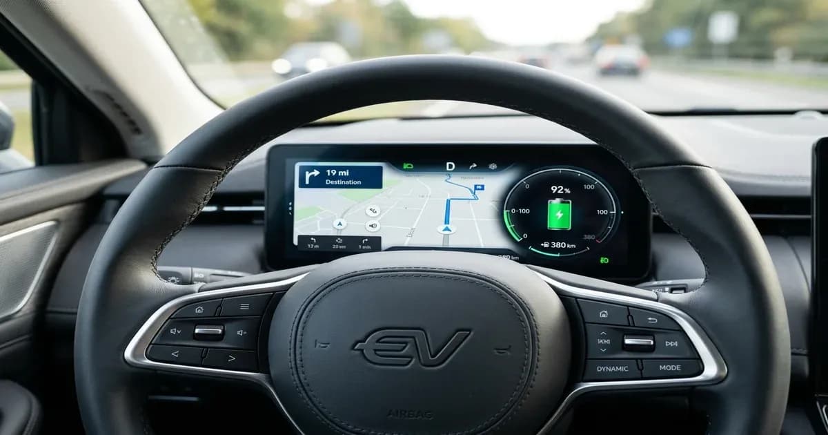 BYD electric vehicle interior steering wheel dashboard details in Pakistan — SolarNevs spec card