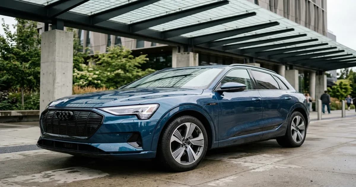 Modern electric SUV parked under a canopy in Pakistan — SolarNevs spec card