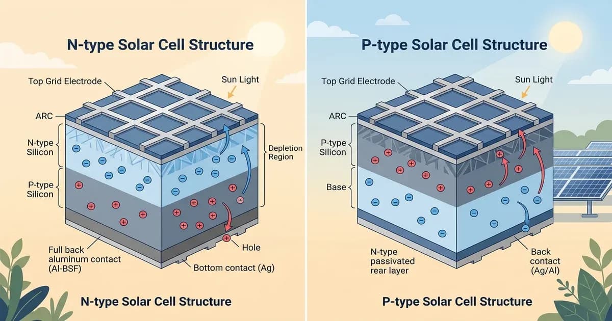 N-type vs P-type TOPCon Explained for Pakistan — SolarNevs spec card
