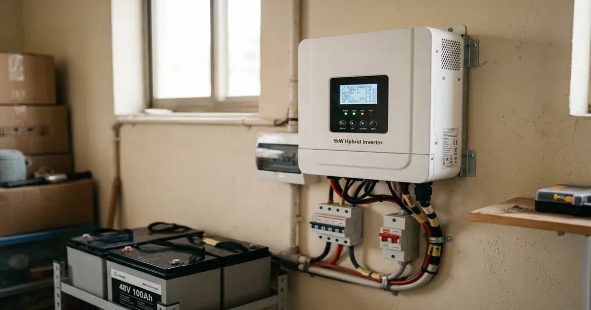 5kW solar inverter installed in Pakistan — SolarNevs spec card