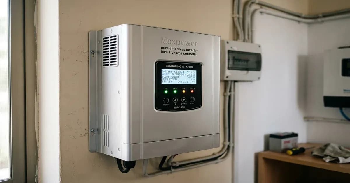 Maxpower solar inverter installed in Pakistan — SolarNevs spec card