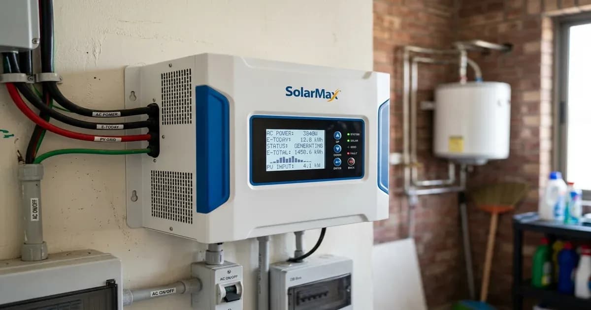 SolarMax solar inverter installed in Pakistan — SolarNevs spec card