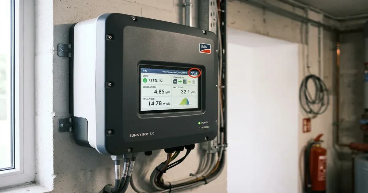 Solar inverter WiFi monitoring setup and troubleshooting — SolarNevs spec card