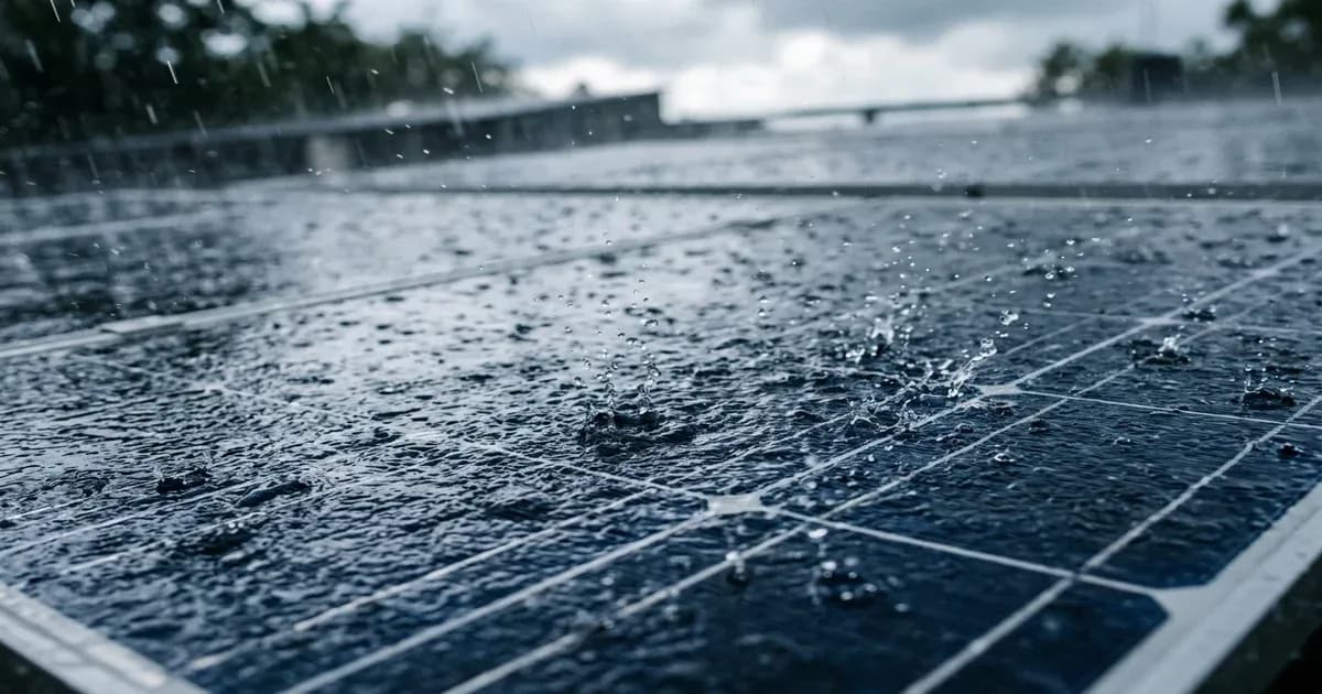 Solar panels monsoon rain and hail storm weather protection in Pakistan — SolarNevs spec card
