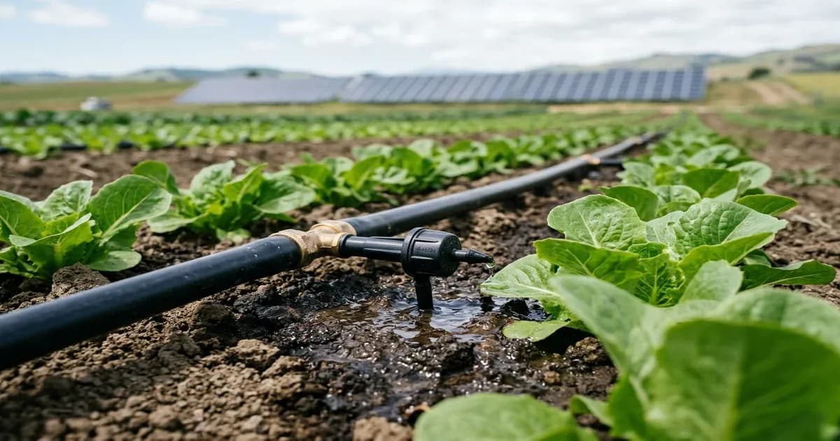 Drip irrigation and solar system farm setup in Pakistan — SolarNevs spec card