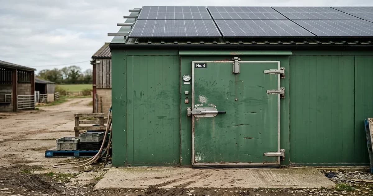 Solar-powered farm cold storage preservation details in Pakistan — SolarNevs spec card