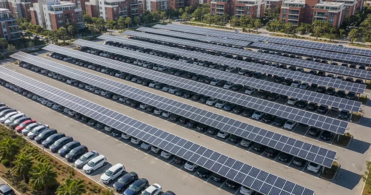 UK Carpark Solar Canopy Permitted Development Class OA Guide: 4 Metres Height, 10 Metres Dwelling Setback — SolarNevs spec card