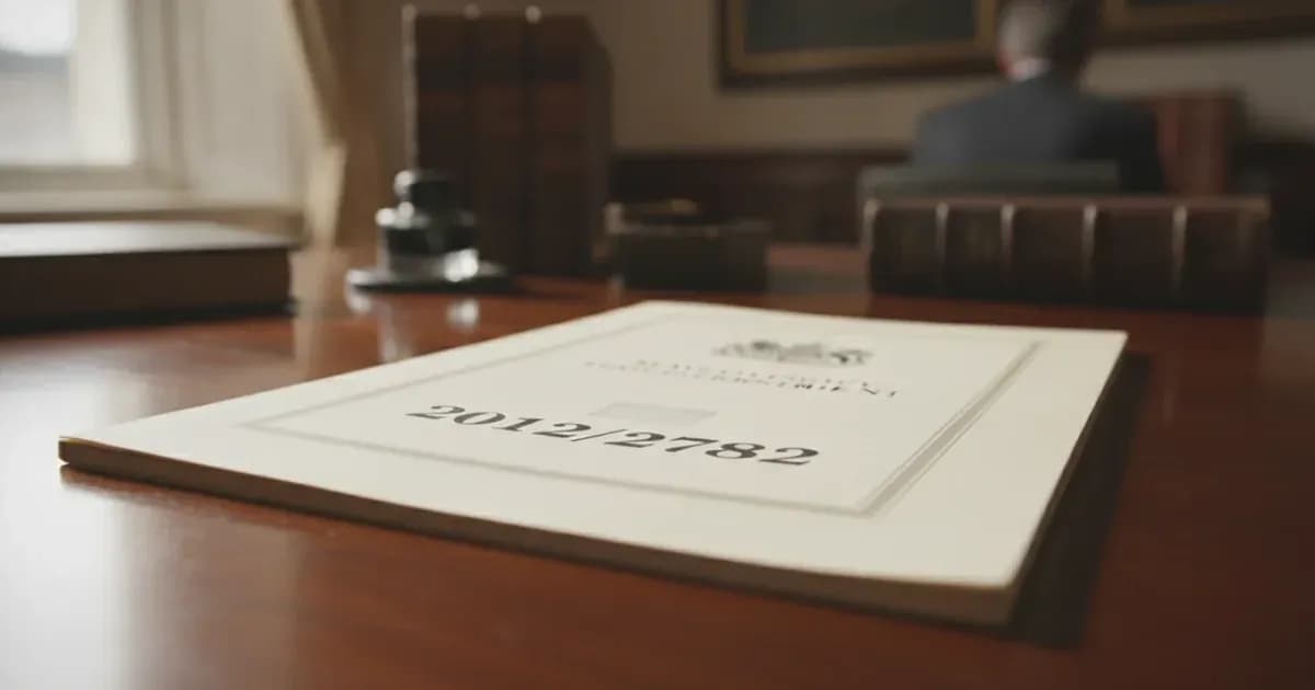 A photo of the official UK statutory instrument document cover for S.I — SolarNevs spec card