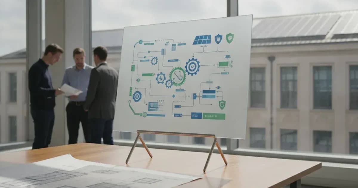 A high quality technical diagram of uk salix finance solar grant compliance and auditing guide — SolarNevs spec card